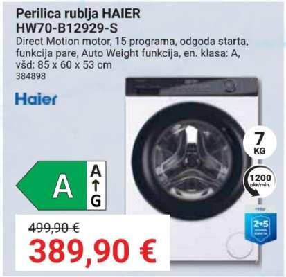 Perilica rublja HAIER HW70-B12929-S