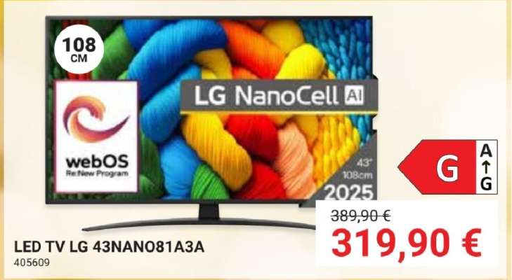 LED TV LG 43NANO81A3A