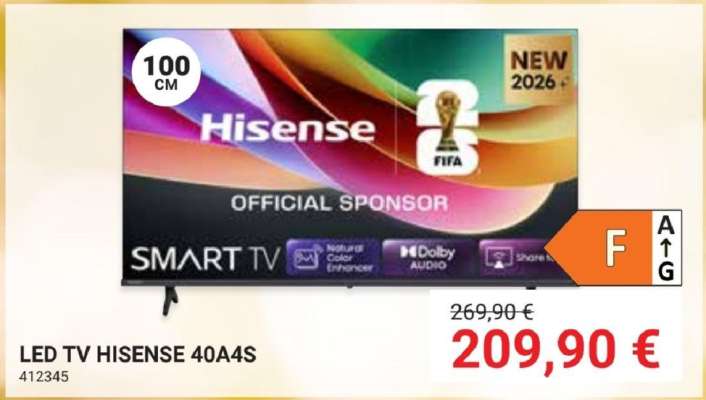 LED TV HISENSE 40A4S