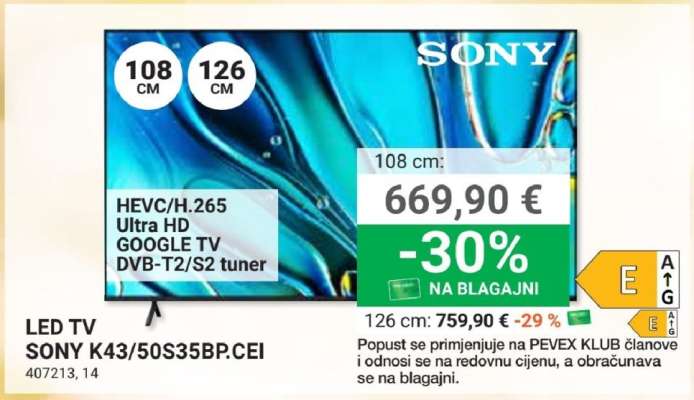 LED TV SONY K43/50S35BP.CEI