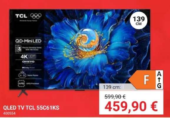 QLED TV TCL 55C61KS
