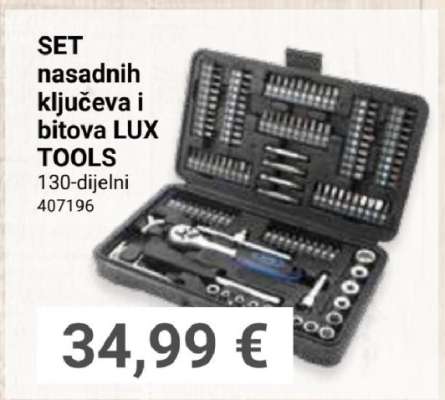 SET nasadnih ključeva i bitova LUX TOOLS