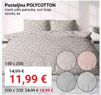 Posteljina polycotton