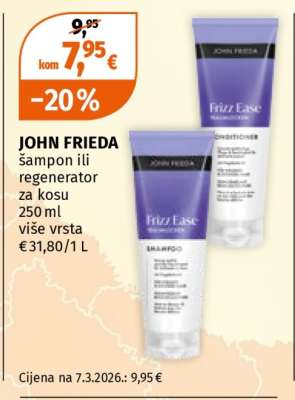 JOHN FRIEDA šampon ili regenerator za kosu