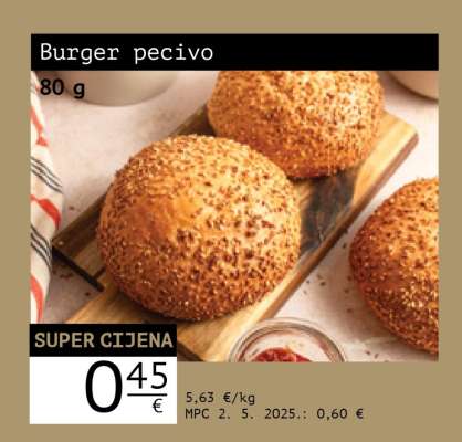 Burger pecivo