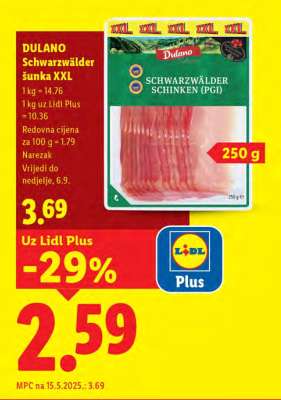 Dulano Schwarzwälder šunka XXL