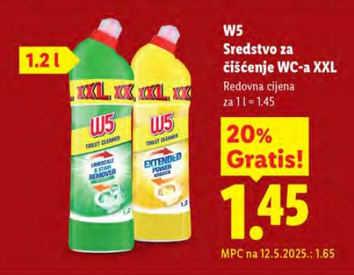 W5 Sredstvo za čišćenje WC-a XXL