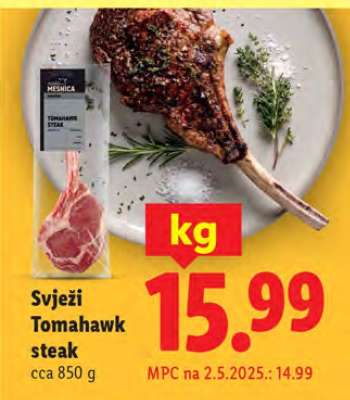 Svježi Tomahawk steak