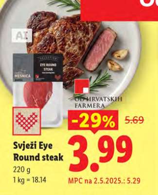 Svježi Eye round Steak