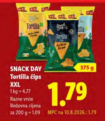 Snack Day Tortilla čips XXL