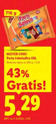 MISTER CHOC Party čokoladice XXL