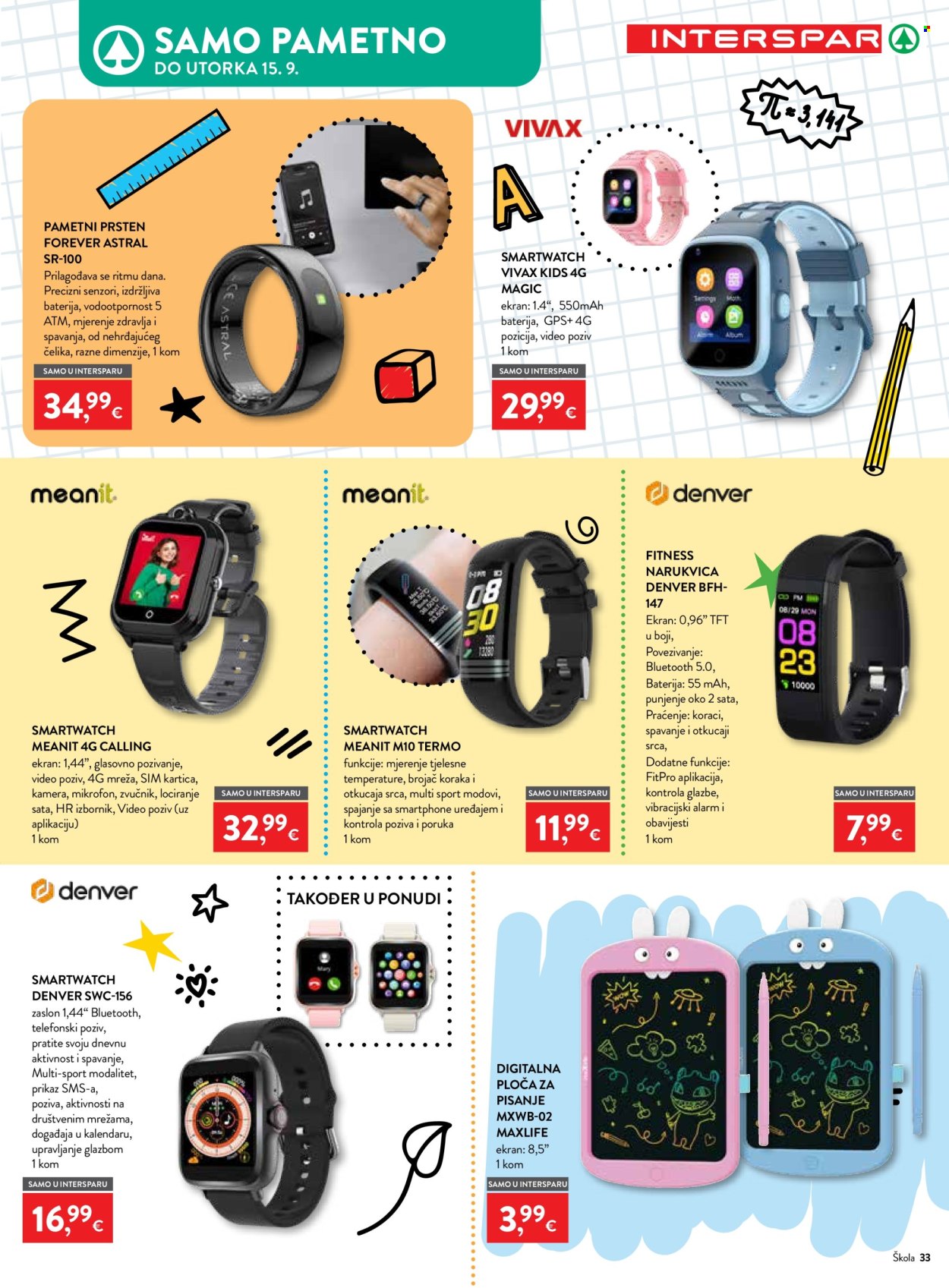 INTERSPAR katalog - 29.08.2026. - 15.09.2026. Stranica 33