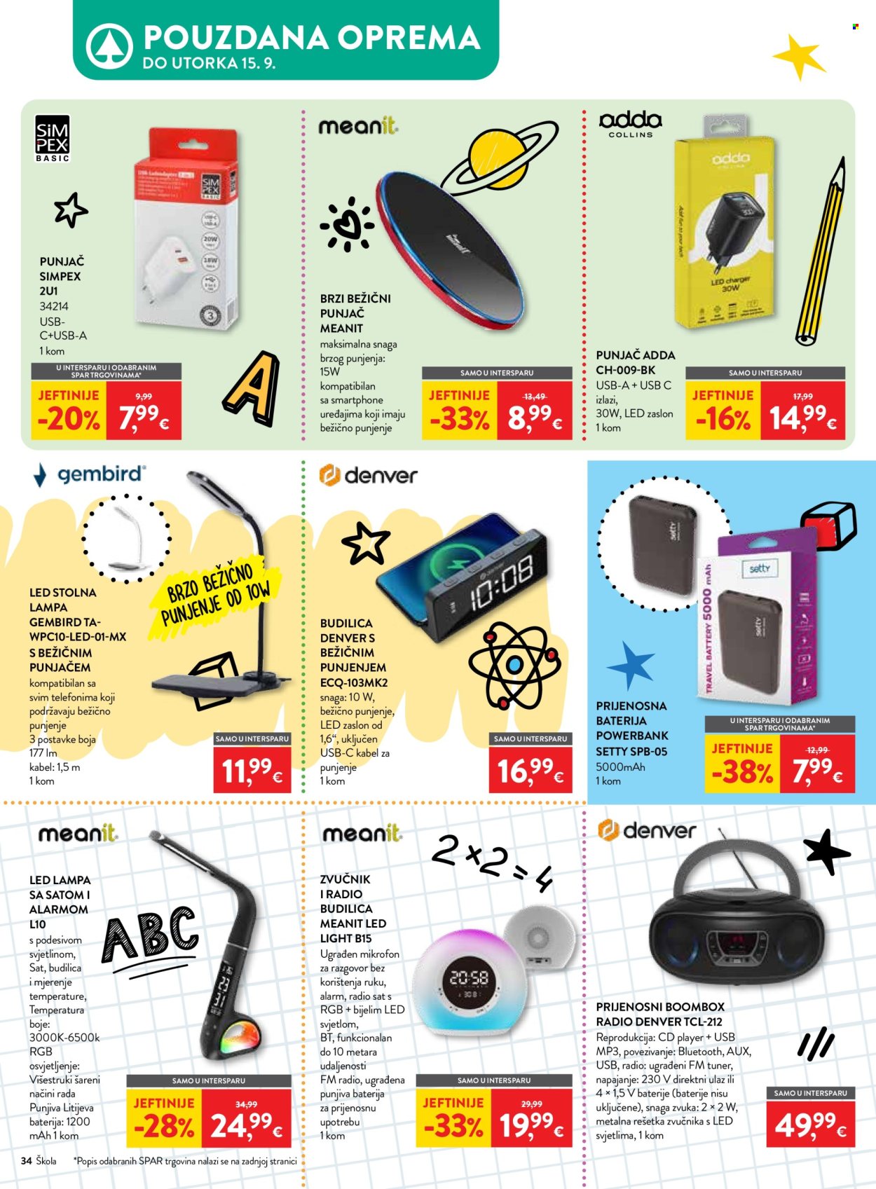 INTERSPAR katalog - 29.08.2026. - 15.09.2026. Stranica 34