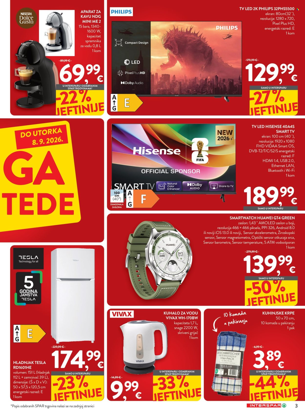 Leták INTERSPAR - 26.8.2026 - 8.9.2026. Strana 3