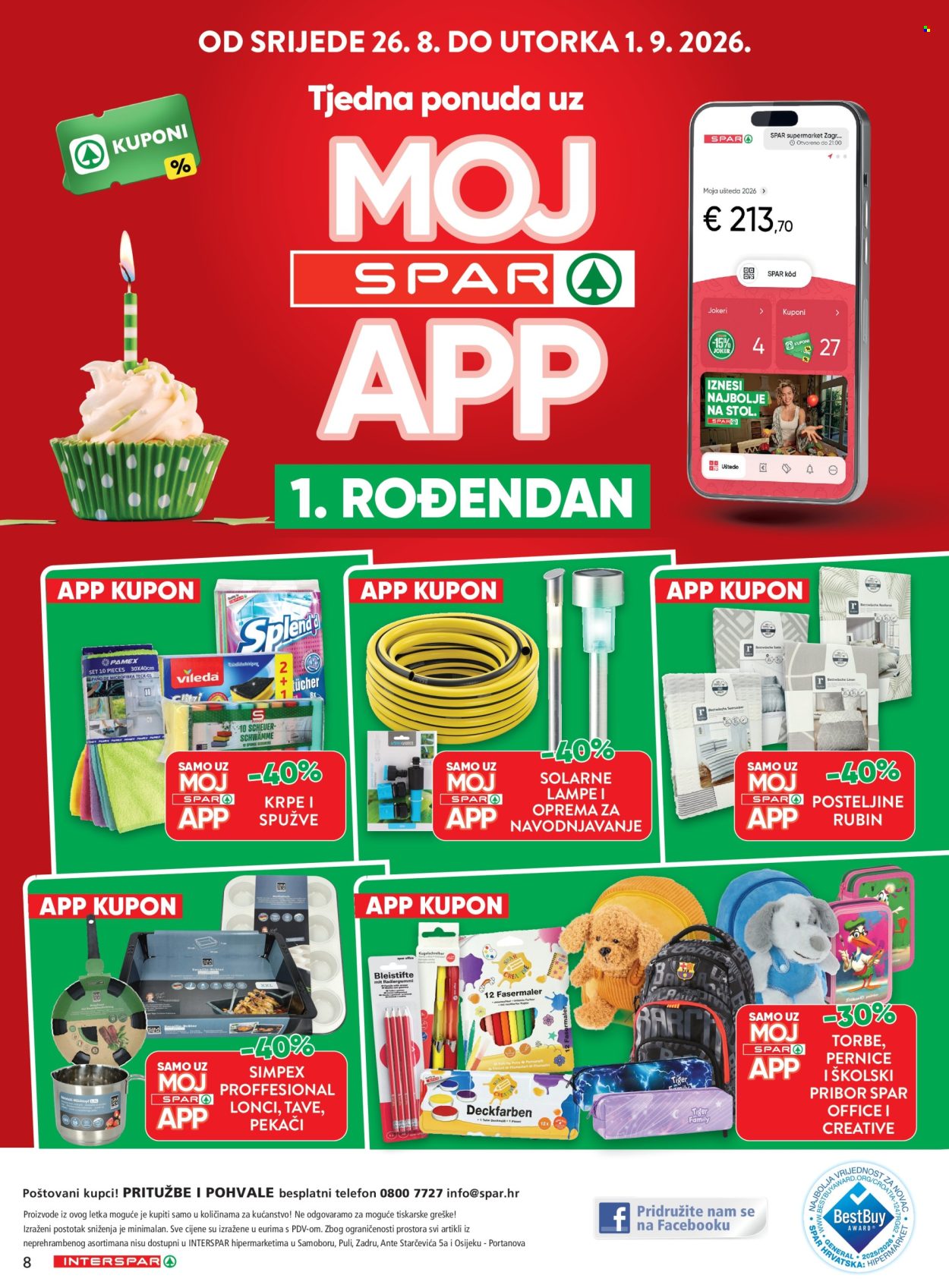 INTERSPAR katalog - 26.08.2026. - 08.09.2026. Stranica 8