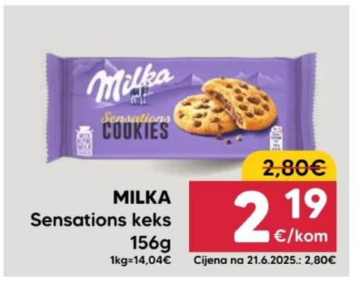MILKA Sensations keks