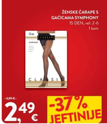 Ženske čarape s gaćicama SYMPHONY