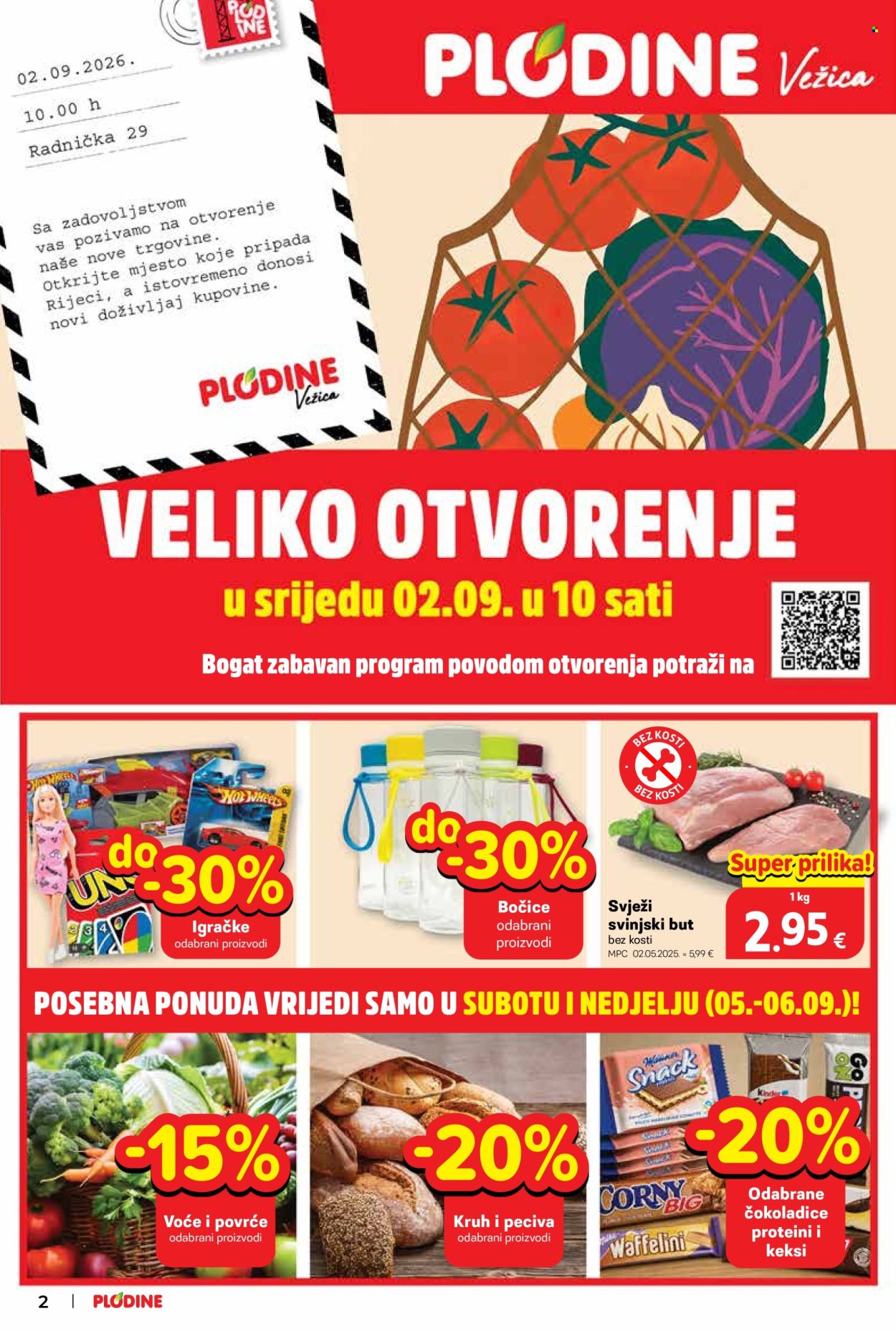 Leták Plodine - 2.9.2026 - 8.9.2026. Strana 2