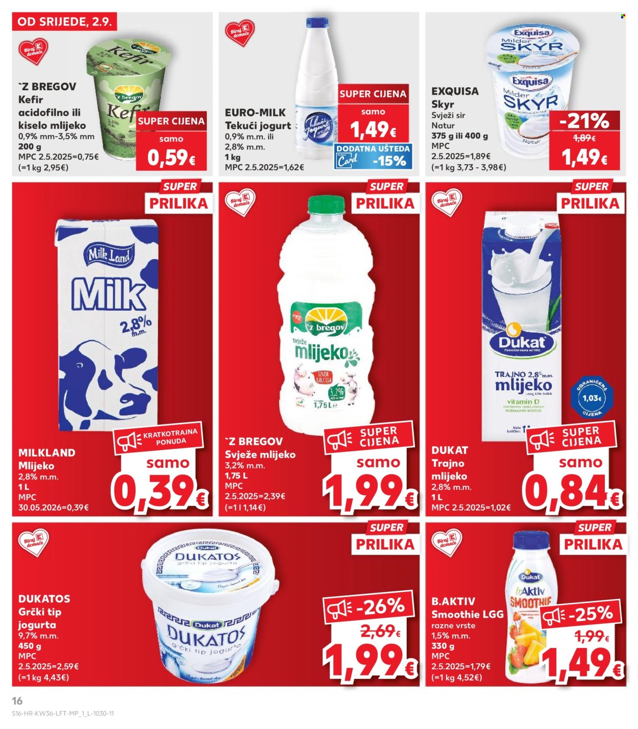 Kaufland katalog - 02.09.2026. - 08.09.2026. Stranica 16