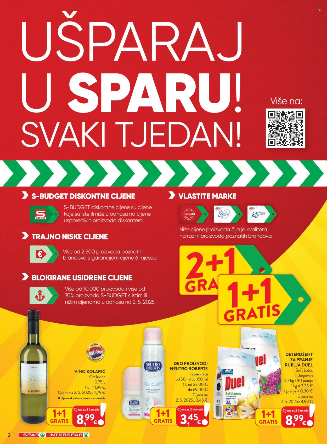 Leták SPAR - 2.9.2026 - 8.9.2026. Strana 2
