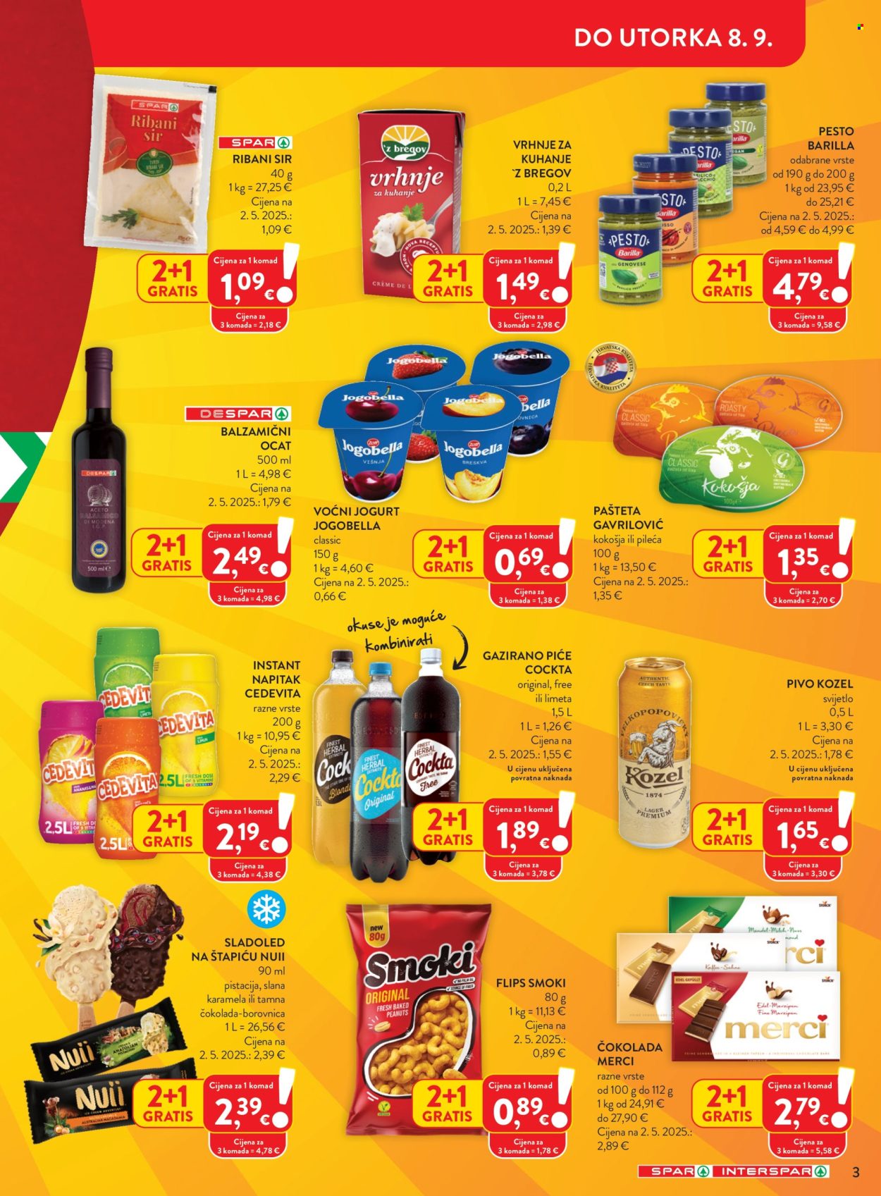 Leták SPAR - 2.9.2026 - 8.9.2026. Strana 3