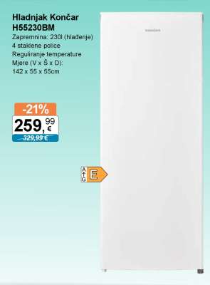 Hladnjak Končar H55230BM