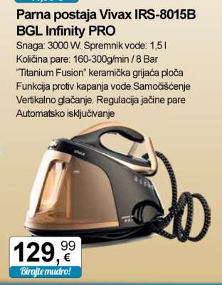 Parna postaja Vivax IRS-8015B BGL infinity PRO