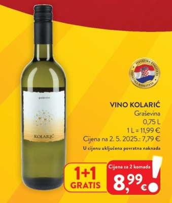 Vino Kolarić Graševina