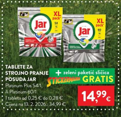 Jar Platinum Plus 54/1, Platinum 60/1