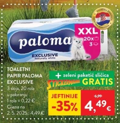 Toaletni papir Paloma Exclusive