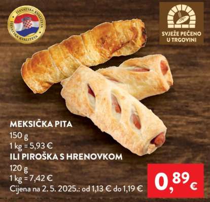 MEKSIČKA PITA ILI PIROŠKA S HRENOVKOM