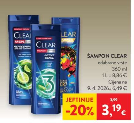 ŠAMPON CLEAR