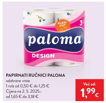 Papirnati ručnici Paloma