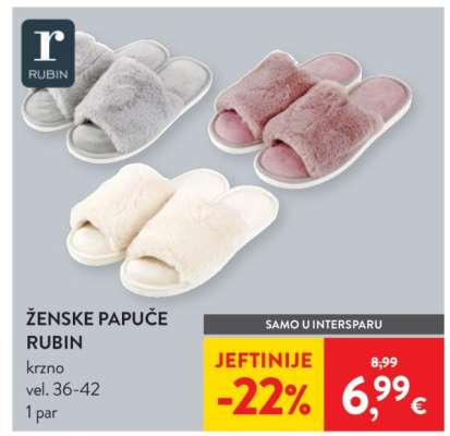 Ženske papuče Rubin