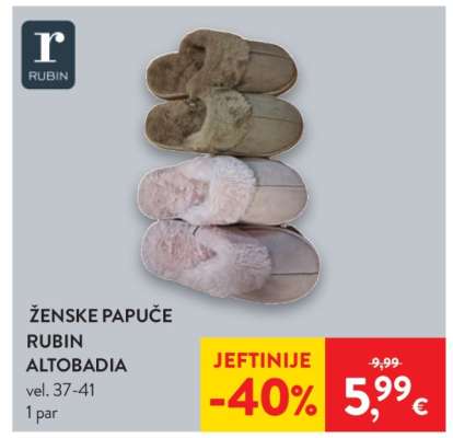 Ženske papuče Rubin Altobadia