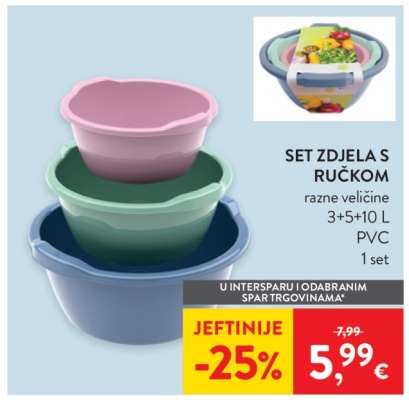Set zdjela s ručkom