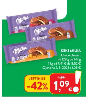 KEKS MILKA CHOCO DESSERT