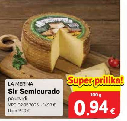 LA MERINA Sir Semicurado