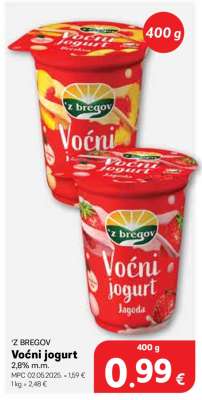 ' Z BREGOV VOĆNI JOGURT
