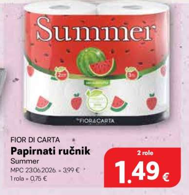 Papirnati ručnik Summer