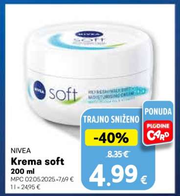 NIVEA Krema soft 200 ml
