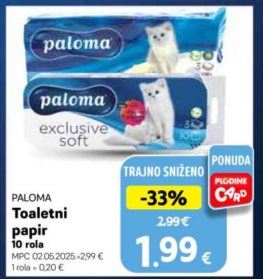 PALOMA Toaletni papir 10 rola