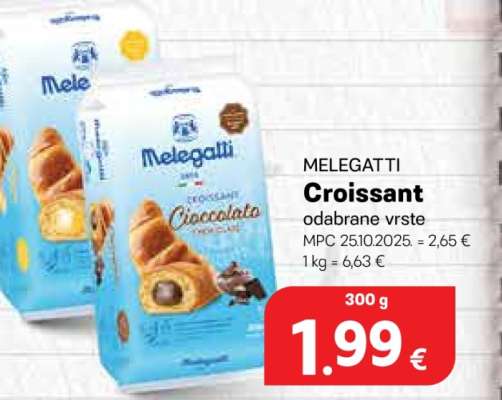 MELEGATTI Croissant odabrane vrste
