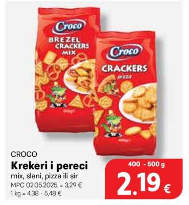 Krekeri i pereci