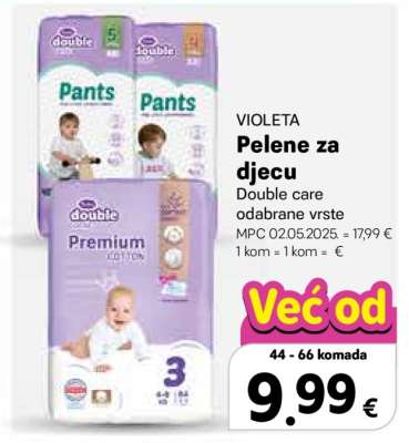 VIOLETA Pelene za djecu