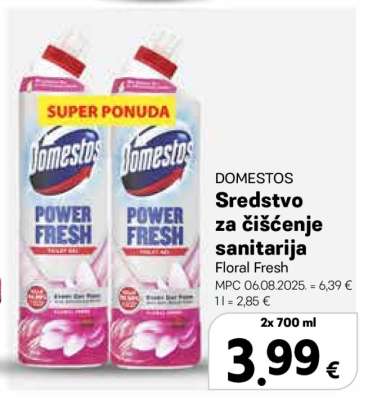 DOMESTOS Sredstvo za čišćenje sanitarija