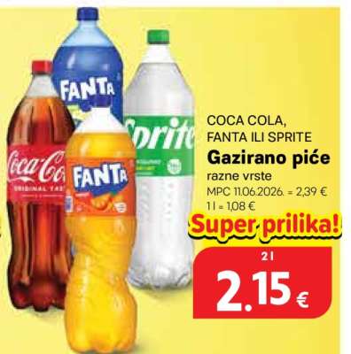 COCA-COLA FANTA ILI SPRITE