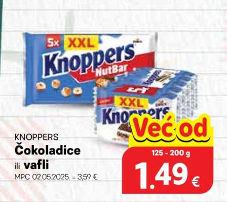 KNOPPERS Čokoladice ili vafli