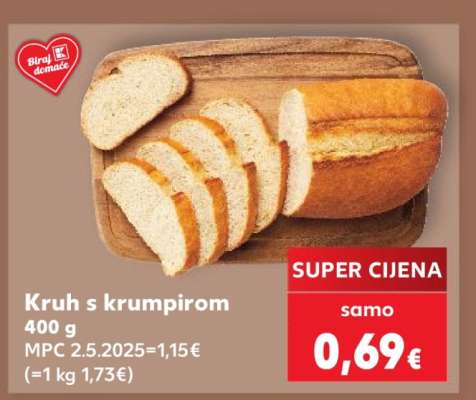 Kruh s krumpirom 400 g