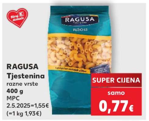 RAGUSA Tjestenina razne vrste